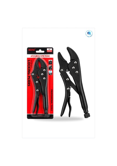 Ayarlı Pense 10 İnç 250 Mm Kilitli Komple Metal Siyah Kaymaz Sap