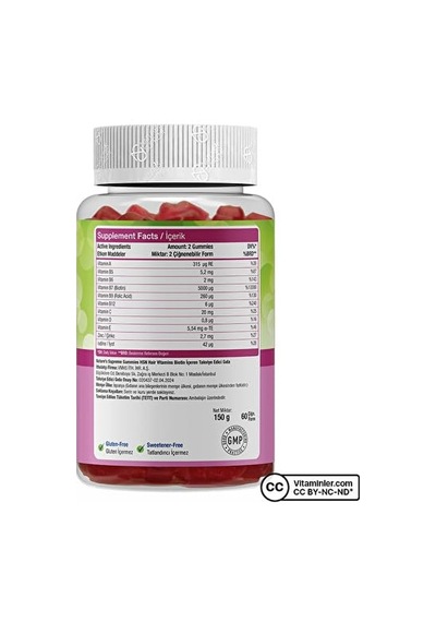 Hsn Gummies 60 Çiğnenebilir Form 0.75 LT - 2.5 LT - 12 KG