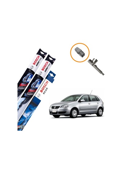 Vw Polo Muz Silecek Takımı Ön ve Arka Bosch Aerotwın 2002-2005