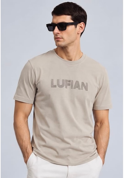 Lufian Lufıan Erkek T-shırt Açık Beyaz