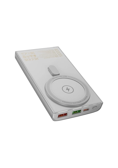 Hoco. Q22 Taurus 22.5w Pd 20w Magsafe Dijital Ekranlı Powerbank - Gri Gri