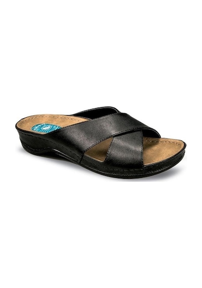 Ceyo 9946-1 Topuk Jelli Anatomik Taban Kadın Terlik Siyah 35-40