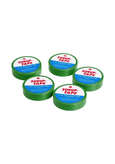 Sn-27923 Yeşil 0.13x18mm İzole Pvc Elektrik Yalıtım Bant 5 Li Paket 1 Adet