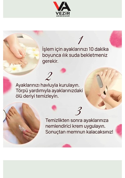 Elektrikli Pedikür Ve Nasır Temizleyici Aleti Evde Profesyonel Ayak Bakımı Teknoşık