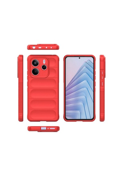 Redmi Note 14 4g Kılıf Optimum Silikon - Kırmızı Bz8683140840976
