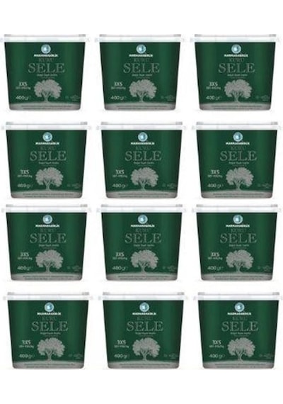 Marmarabirlik Kuru Sele 381-410 KB 3XS Siyah Zeytin Kutu 12 x 400 G