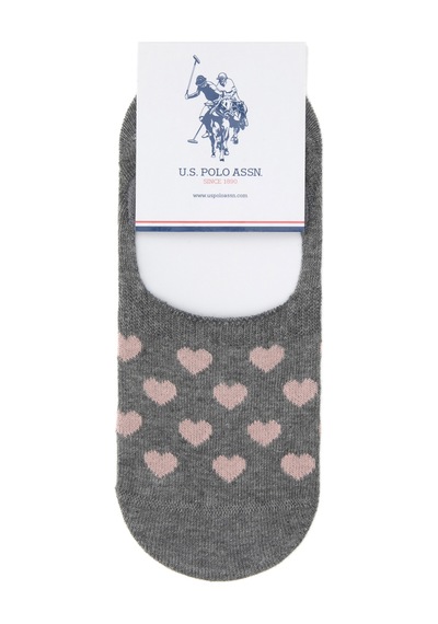 U.s. Polo Assn. Kadın Gri Melanj Çorap 50317972-vr086 Grı Melanj