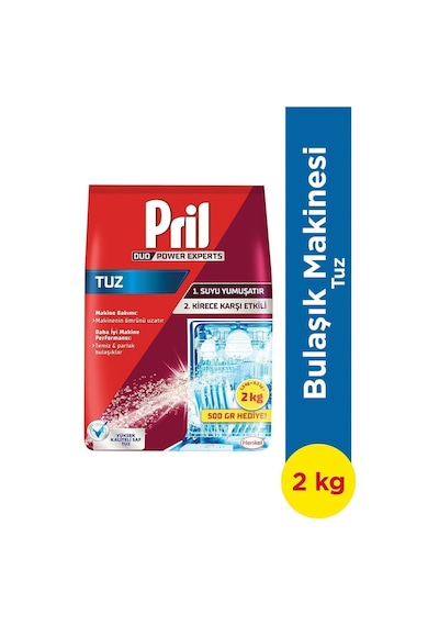 Bulaşık Makinesi Tuzu 2x2000g - Kireç Önleyici Destek