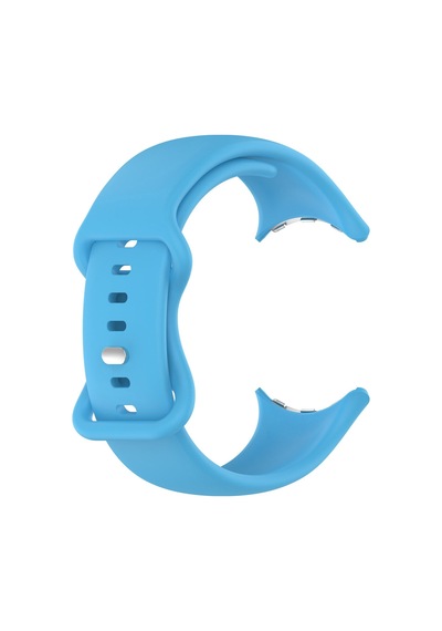 Caseonn Google Pixel Watch 4 41mm Kordon Esnek Spor Silikon Kayış Mavi