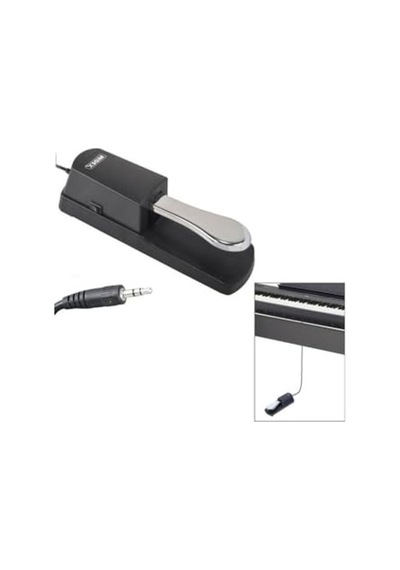 Sustain Pedalı, 3.5 Mm Jack İle Uyumlu, Tüm Ürünlerle Çalışabilir Açık Mavi