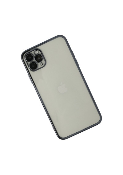 Apple Uyumlu iPhone 11 Pro Kılıf Kamera Korumalı Lensli Silikon Siyah,