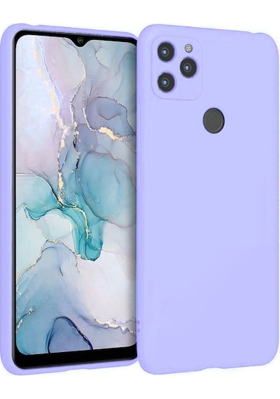 General Mobile Gm22s Uyumlu Silikon Kılıf - Pastel Renk Tonu Kamera Korumalı Esnek Kapak -lila Lila