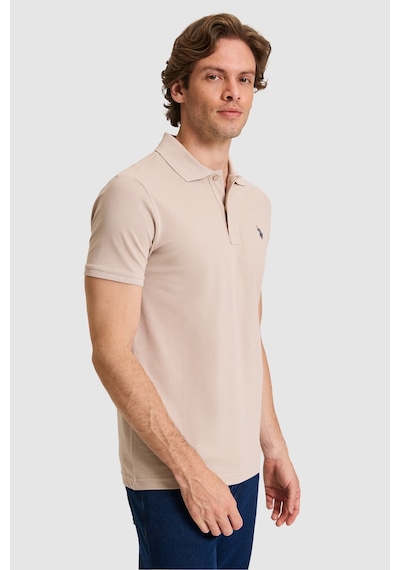 U.s. Polo Assn. Erkek Taş Tişört Basic 50322347-vr049 Taş Rengi