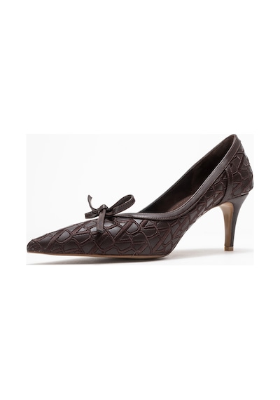 Luvishoes Luvi Shoes Camden Kahverengi Desenli Fiyonklu Kadın Topuklu Ayakkabı Kahverengi Luvishoes Luvi Shoes Camden Kahverengi Desenli Fiyonklu Kadın Topuklu Ayakkabı Kahverengi