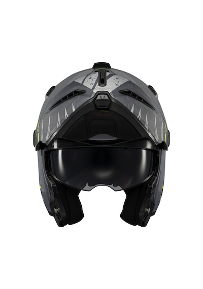 Ghostfighter Sv Boho C3 Gri Motosiklet Çene Açılır Kask Çok Renkli