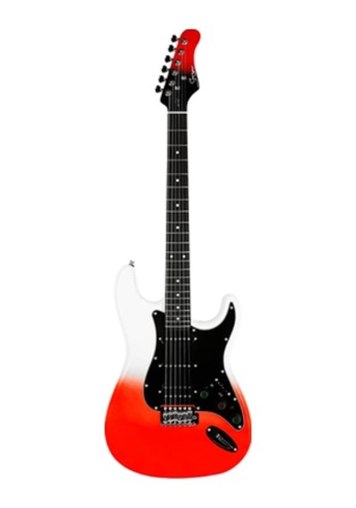 Smıger L-g2 İ6 Wkr Strat Tipi Dahili Efektli Elektro Gitar Whıte Red