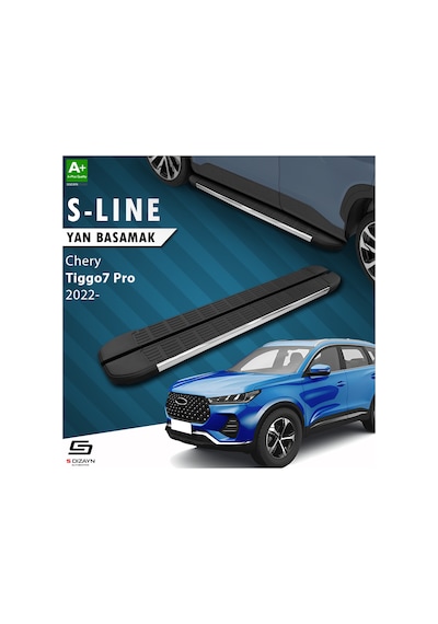 S-dizayn Chery Tiggo7 Pro S-line Krom Yan Basamak 183 Cm 2022 Üzeri