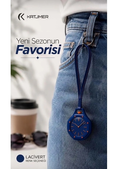 Katjmer Boyol Pop Renkli Saat Lacivert