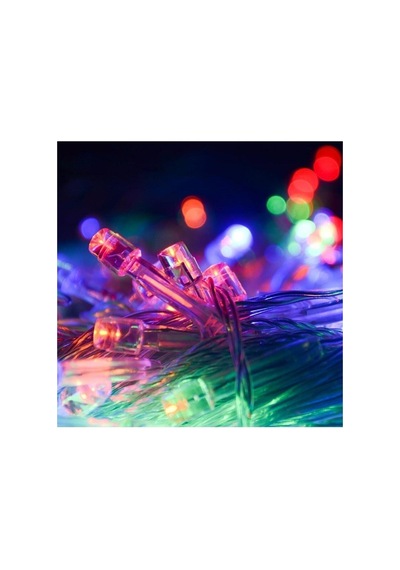 10 M 100 Ledli 8 Fonksiyonlu Karışık Renkli Rgb Led Lamba