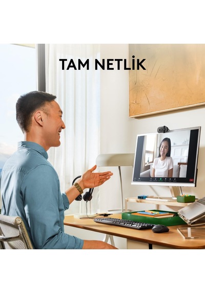 Brıo 100 Full Hd Web Kamerası, Toplantı Ve Yayın Amaçlı, Otomatik Işık Dengesi, Dahili Mikrofon, Gizlilik Kapağı, Usb-a, Microsoft Teams, Google Meet, Zoom İle Uyumlu, Siyah