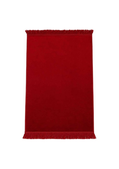 Kadife Velur Seccade Düz Renk 70x110 Cm. Bordo