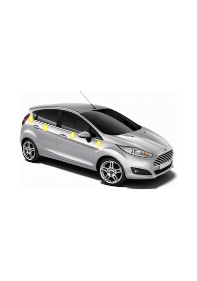 Ford Fiesta Cam Çıtası 8 Parça Krom 2009 - 2017 Paslanmaz Çelik