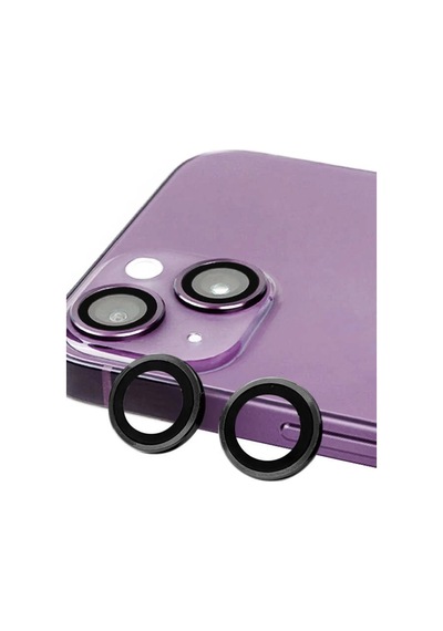 Apple İphone 14 Uyumlu Raze Metal Kamera Lens - Siyah