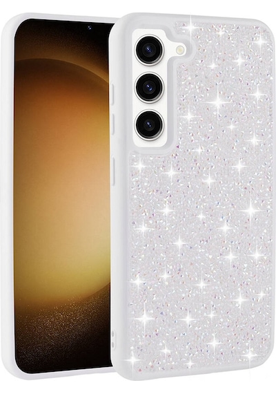 Galaxy Uyumlu S23 Kılıf Parlak Taşlı Tasarım Pırlanta Kılıf