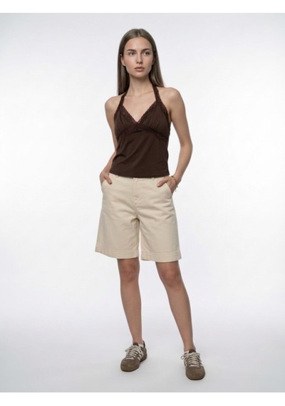 LOFT Slim Fit Kadın Bluz K.kol Lf2043481 Q1.v1 Kahverengi