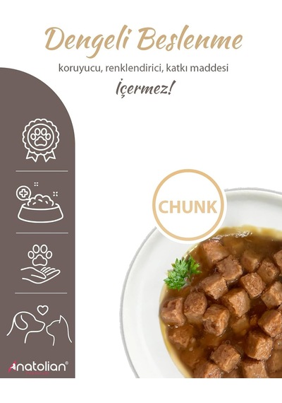 Tr Kuzulu Parça Etli Yetişkin Yaş Köpek Maması 400 Gr X 12 Adet