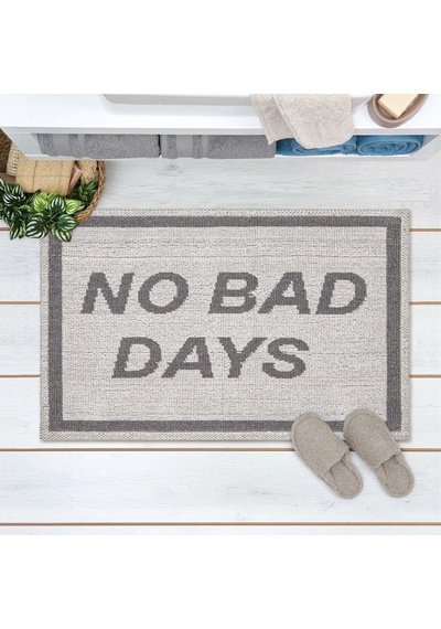 Soft No Bad Days Banyo Paspası - Ekru - 50x80 Cm Renkli