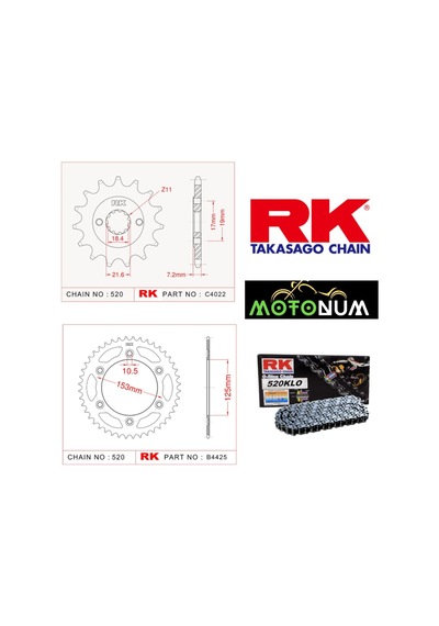 Honda Crf 250 Rk Premium Zincir Dişli Seti - Yüksek Performans Ve Uzun Ömür