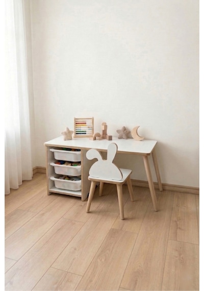 Çocuk Masa Sandalye Takımı-3 Sepetli Çocuk Çalışma Masası Aktivite Masası Yaz-sil 1 Sandalye Tavşan Çok Renkli Çocuk Masa Sandalye Takımı-3 Sepetli Çocuk Çalışma Masası Aktivite Masası Yaz-sil 1 Sandalye Tavşan Çok Renkli