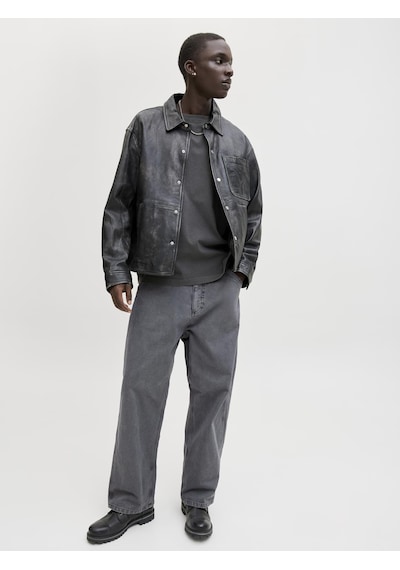 Jack & Jones Erkek Yüksek Bel Pantolon - Alex - 12288528 Iron Gate