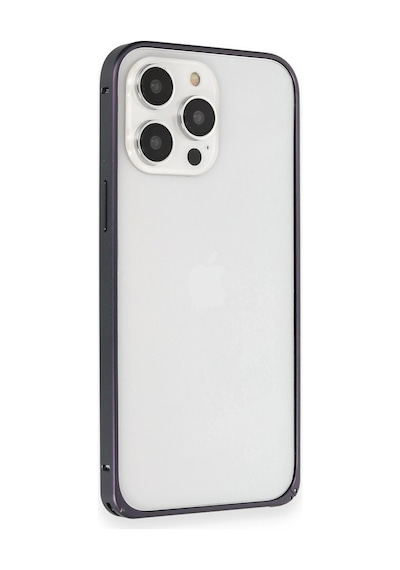 Joko - 128 - İphone 15 Pro Max Kılıf Metal Bumper Magneticsafe Kapak - Edntrend - - Lacivert