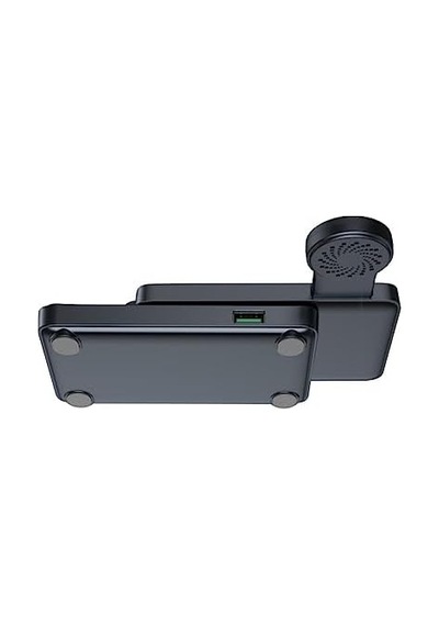 Jr-wqs02 4-in-1 Katlanabilir Kablosuz Şarj İstasyonu Type-c Siyah Standart