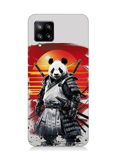 Samsung Galaxy A42 5g Uyumlu Samuray Panda Desenli Silikon Kılıf