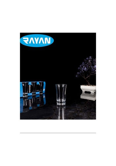 Kahve Yanı 6'lı Su Bardağı Tosca Shot Royaleks-tg-2022 Şeffaf