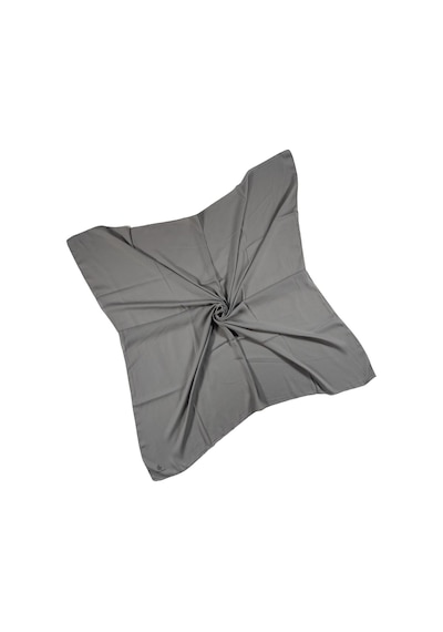 Mim Eşarp Mısırlı Eşarpları Queen Krep Düz Renk Eşarp 110x110 Cm Gri