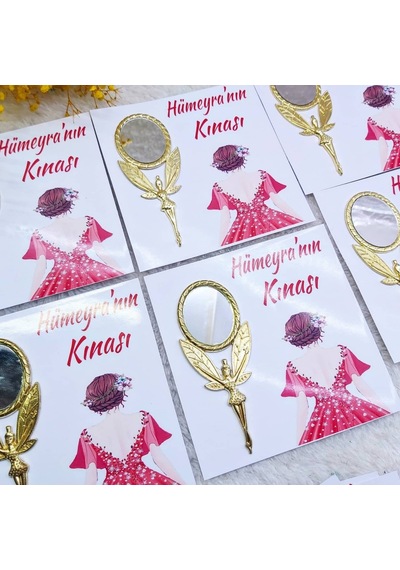Kağıt Üzeri Melek Ayna Nikah Hediyeği 30 Adet