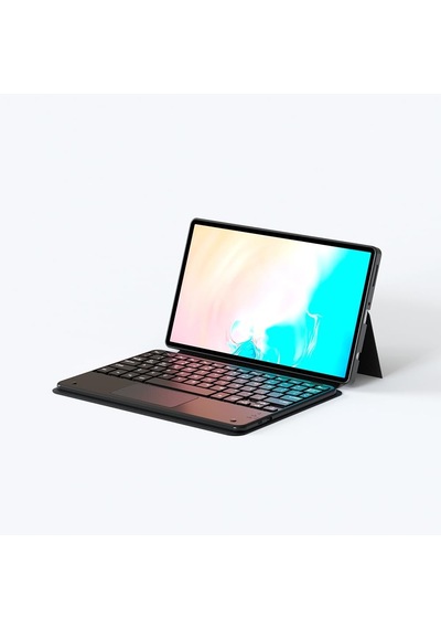 Aksesuarcim S11 Sm-x730 X736b İle Uyumlu Kılıf Klavyeli Kalem Bölmeli Bluetooth Bağlantılı Standlı Tablet Kılıfı Siyah Sku: Zeusb0gkh93vrs