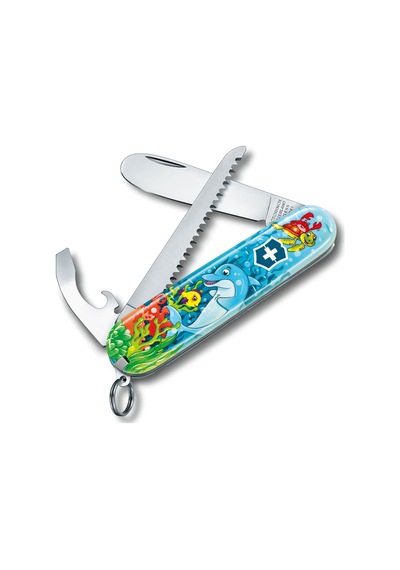 Victorinox My First Yunus Desenli Kamp Çakı-Boyama Kitabı 0.2373.E1 Çok Renkli