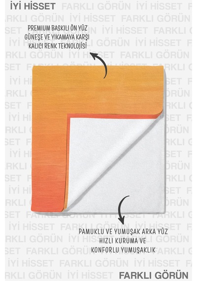 Degrade Renk Geçişli Modern Plaj Havlusu - Tropikal Akdeniz Stil Hızlı Kuruyan Mikrofiber Havlu Serin Bahçe