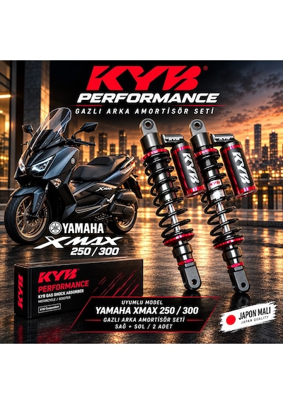 Yamaha Xmax 250 / 300 Arka Amortisör Kyb Marka Gazlı 2018-2026