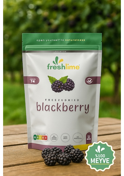 Freshlime Böğürtlen Kuru Meyve Cipsi Dondurularak Kurutulmuş Freeze Dried 20 G Freshlime Böğürtlen Kuru Meyve Cipsi Dondurularak Kurutulmuş Freeze Dried 20 G