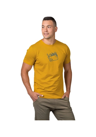 Hannah Ravi Baskılı Erkek T-shirt Sarı