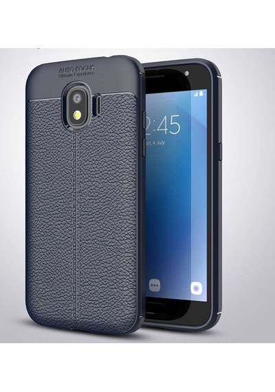 Samsung Galaxy Uyumlu J2 Pro 2018 Kılıf Deri Tarzı Niss Silikon Case