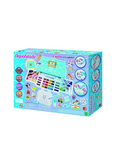 35114 Aquabeads Tasarımcı Çantası 1400 Parça +4 Yaş Çok Renkli