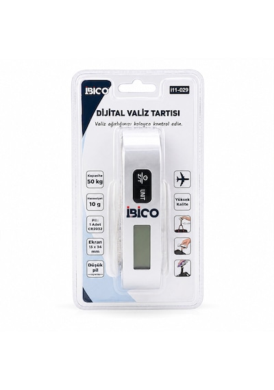 Lunaev Valiz Model Dijital Valiz Terazi Tartı Kantar Pilli Max - 50 Kg Hasassiyet - 10 G İ11 - 029