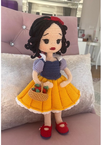 Pamuk Prenses Amigurumi Bebek 36 Cm 001